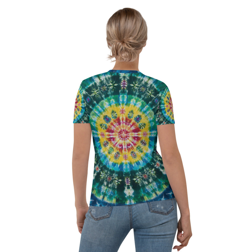 Black and Blue Tie Dye T-Shirt from Sunshine Daydream Chicago