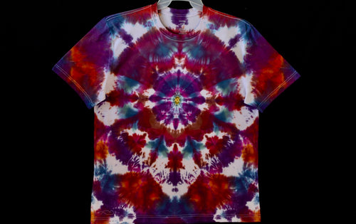 Reg. Cotton T shirt Large #990 Mandala design $80