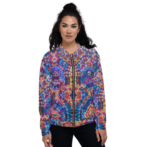 'Totem Matrix' Unisex Bomber Jacket (Polyester)