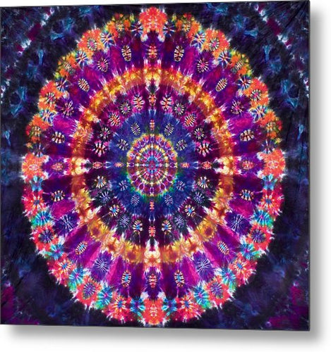 Autumn Sunshine Mandala - Metal Print