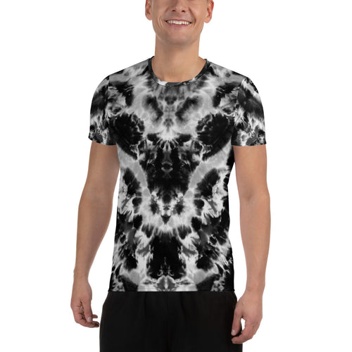 Winged Serpent' All-Over Print Men's Athletic T-shirt (Slim Fit)