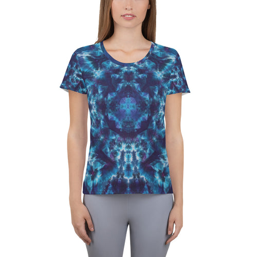 Heavenly Host' All-Over Print Women's Athletic T-shirt (Slim Fit)