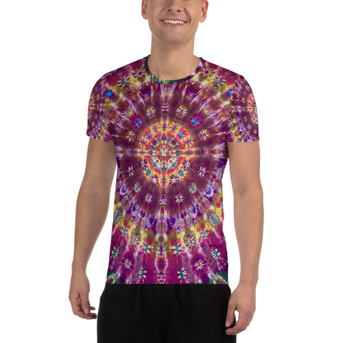 Fall Phantasm' All-Over Print Men's Athletic T-shirt (Slim Fit)