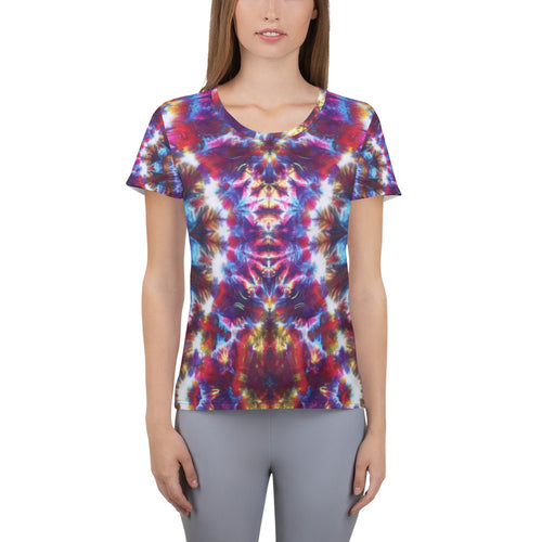 Gargoyle Guardian' All-Over Print Women's Athletic T-shirt (Slim Fit)