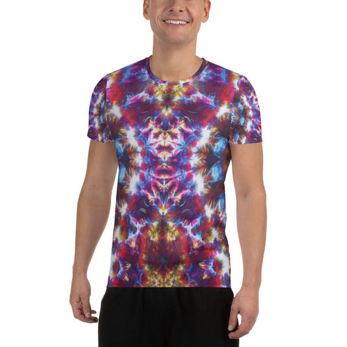 Gargoyle Guardian' All-Over Print Men's Athletic T-shirt (Slim Fit)