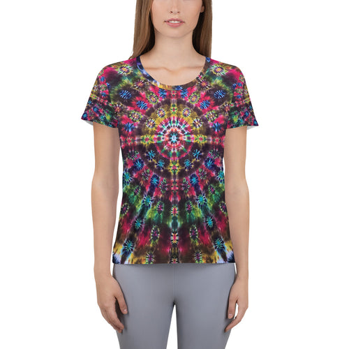 Celebration of Life' All-Over Print Women's Athletic T-shirt (Slim Fit)